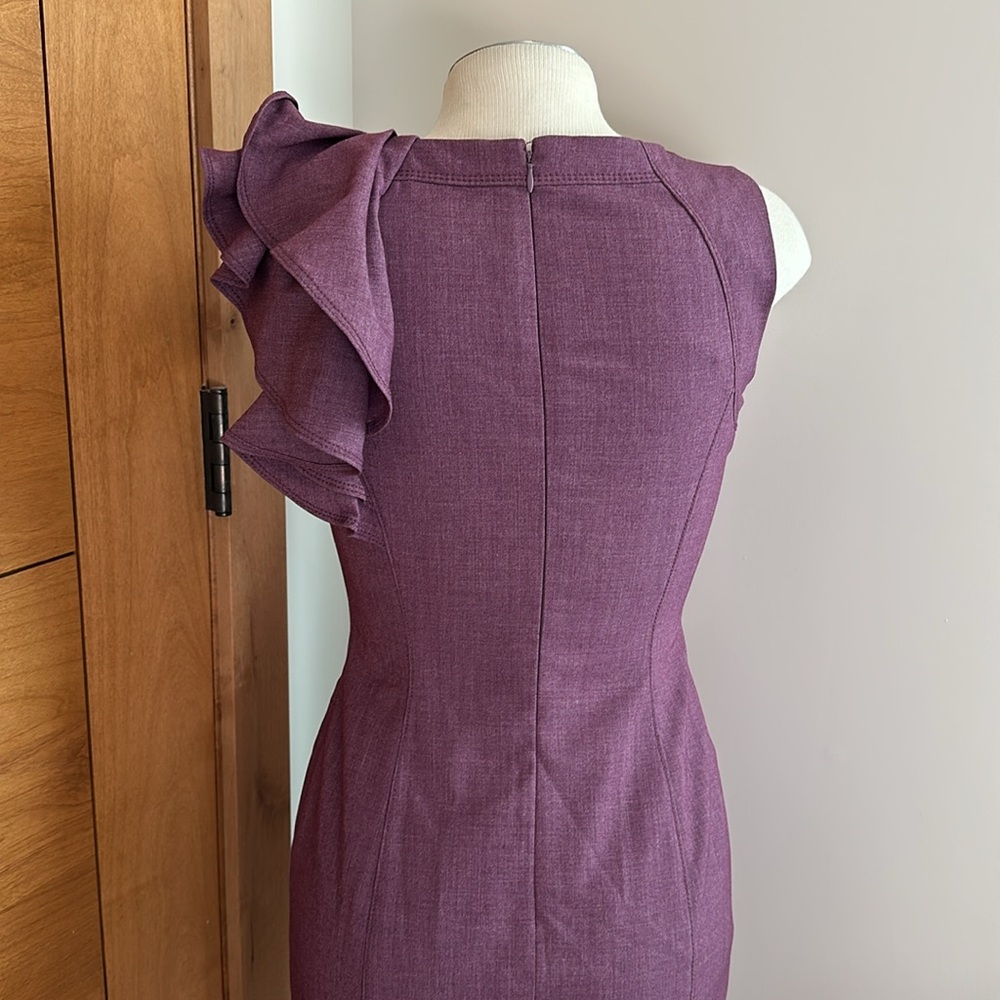 Calvin Klein Plum Dress (sz 2) - Picture 4 of 7
